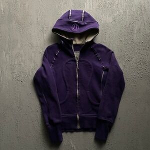 Vintage Lululemon Scuba Full Zip Hoodie Women Small Purple 2000s Special Edition
